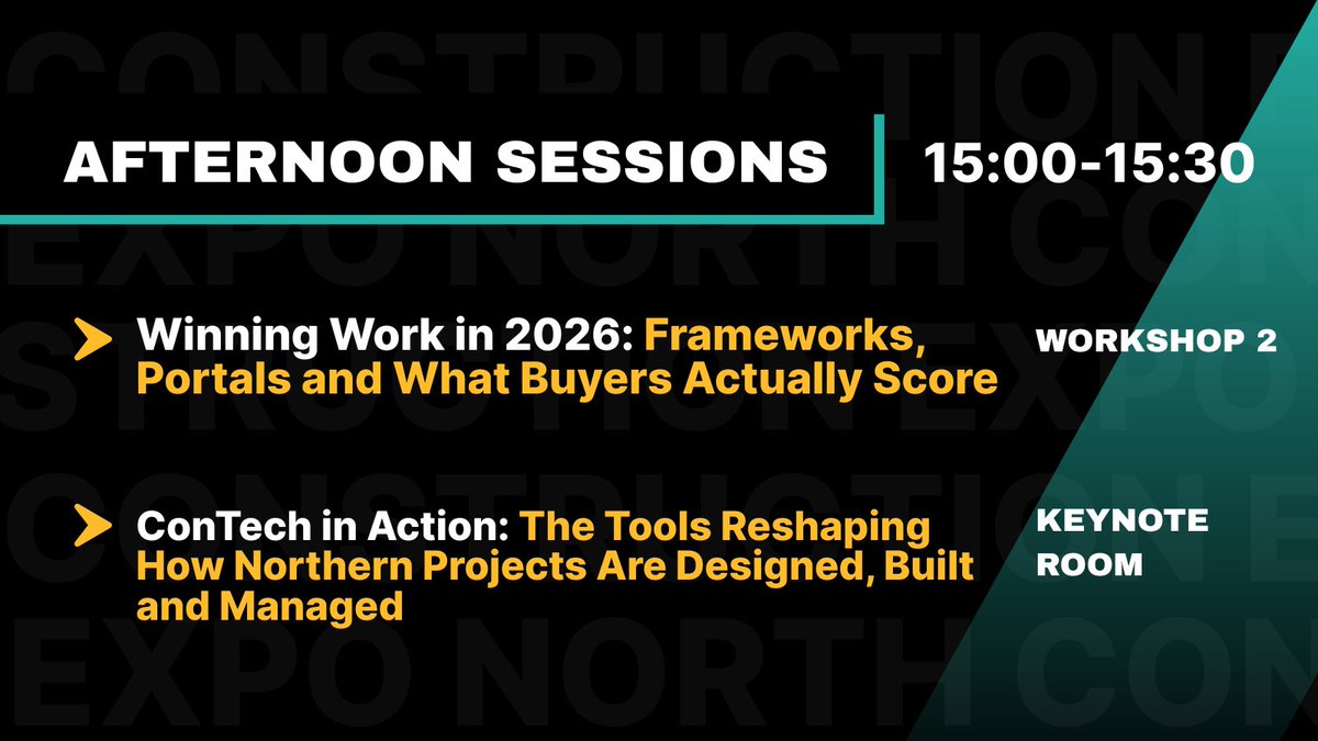 ConEXPONorth's tweet photo. Final sessions starting soon 👇 https://t.co/mMuqoGagKA