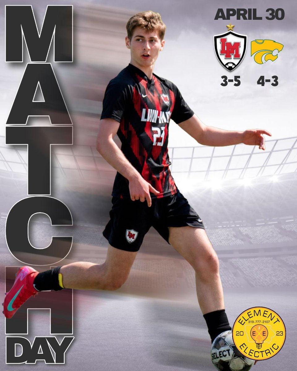 LinnMarSoccer's tweet photo. Tonight starts a 3-game home stand and a chance to continue our success at home. Let’s lock in. Thanks to Element Electric for powering us by being today’s Matchday Sponsor!
⚽5:45pm, 7:30pm
🏟️LM Stadium
🎟️$7: https://t.co/Y35Yhh5eeI
📺HUDL: https://t.co/elUHwhG32M
#GOALdriven https://t.co/voUkLY9481