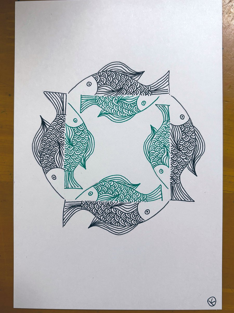 kimiuroko's tweet image. 今日は

スクエア　　😉🐟

#fish #art #pen #photo #diving #sea 
#魚　#海　#鱗　#ダイビング　#釣り
#水族館　#インテリア　#ハンドメイド
#イラスト　#ペン　#写真　#アート