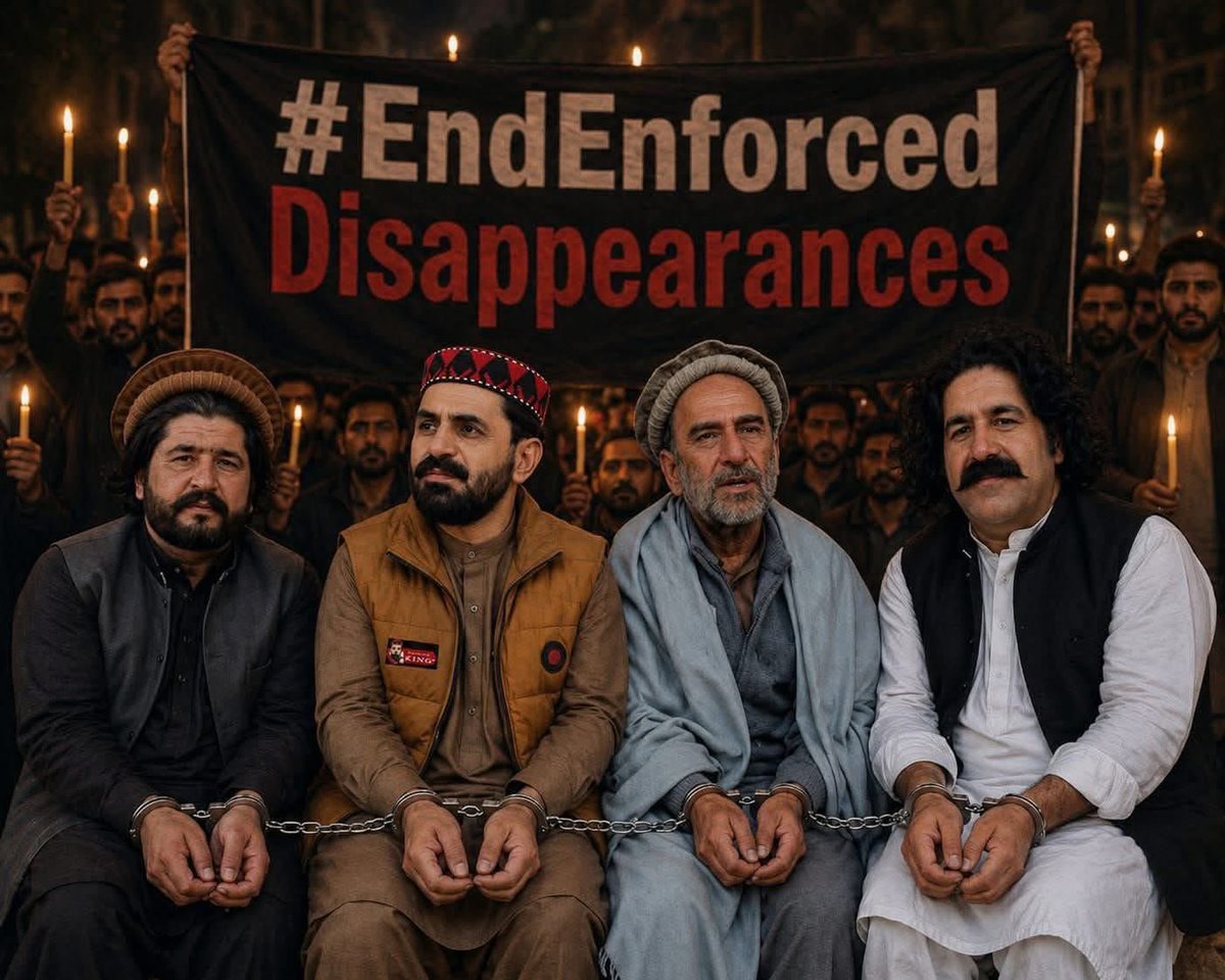 PtmPeshawar's tweet photo. نن ماښام د پښتونخوا د وخت مطابق په شپږ 6 بجې به په ایکس یا ټویټر او فییبک کې په لاندې هیشټیک د زندانی ننګیالیو ته غږ پورته کوو هیله ده ملتیا مو وکړئ.
ملګرو تر شپږو بجو سم کمپاین وکړئ.

#EndEnforcedDisappearances https://t.co/WB7h8pzXJs