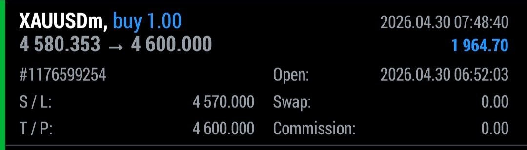 METATRADER40822's tweet image. #XAUUSD #BUY

TP4 HIT 200+ PIPS PROFIT DONE ✅✅

#𝐁𝐎𝐎𝐎𝐎𝐌 #𝐁𝐎𝐎𝐎𝐎𝐌 🔥🔥🔥🔥