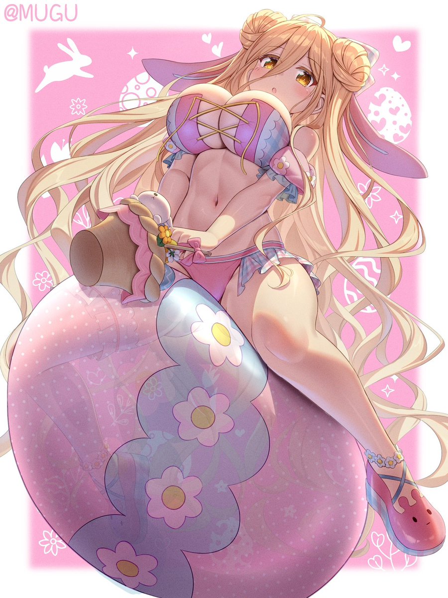 Mugu_chin's tweet photo. 【六喰イースター】
ぶるんぶるん～ぴょんぴょん～
#星宮六喰 #date_a_live #イースター  ＃バニー https://t.co/CURVqwAzNw