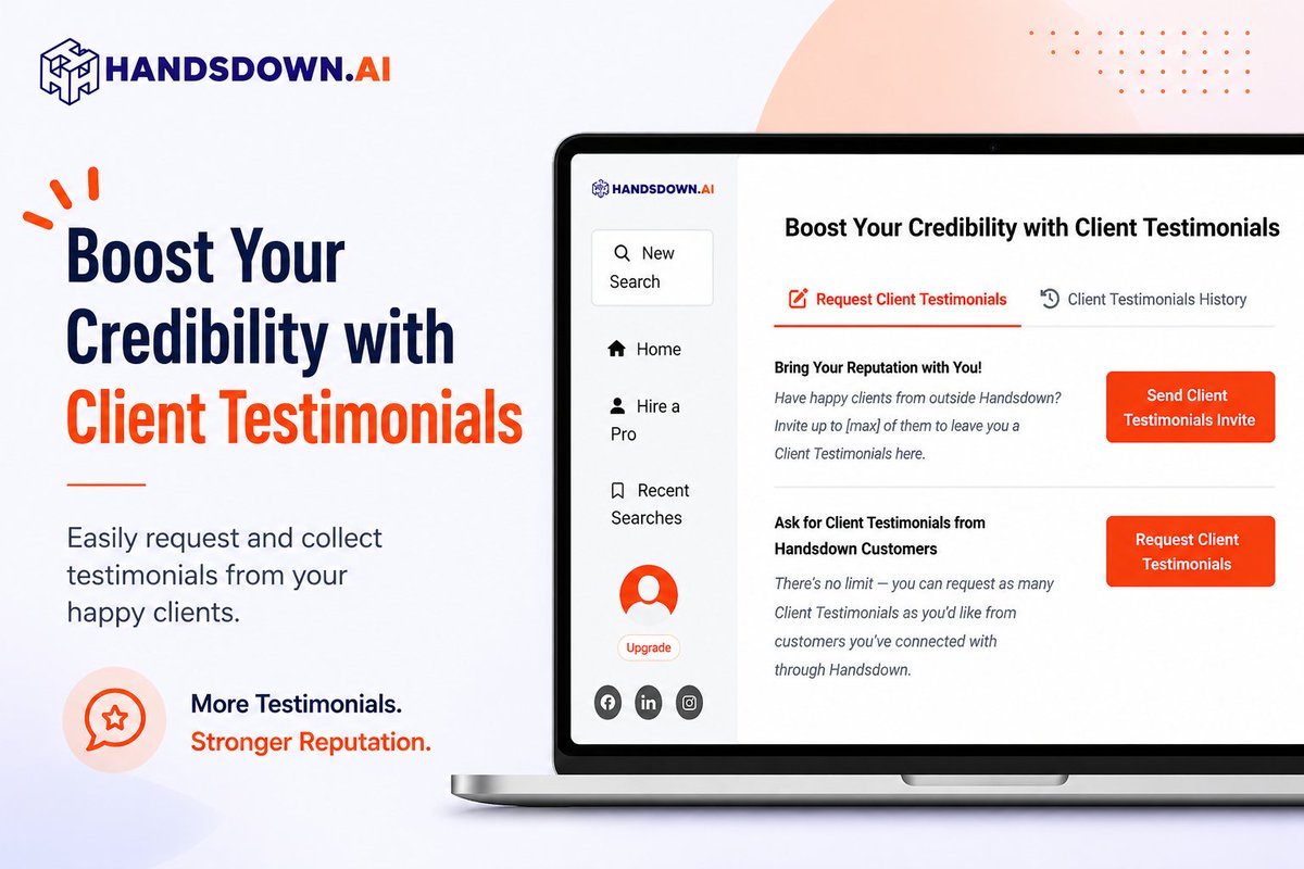handsdownai's tweet image. You’re doing great work… but are your clients talking about it?

Make it easy for them to share their experience and help your business grow naturally.

Start collecting testimonials today: handsdown.ai

#SocialProof #customerfeedback #BusinessCredibility #feedback