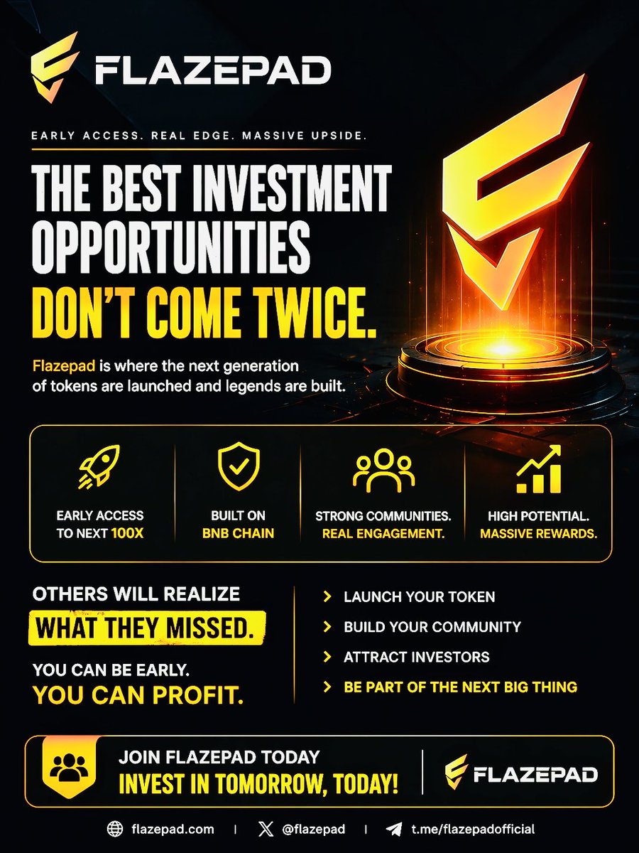 flazepad's tweet image. Pumpfun?

Printr?

Bags?

Why not Flazepad ✅🫵

Flazepad.xyz

✅ Launch in seconds
✅ Creator focus approach
✅ 100% backing upon launch/Graduation

🔥💵 Launch Fees Refund + up to 70% platform revenue back to project LP/Burns upon hitting Dex 👀

#Pumpfun #Bonk #Bags