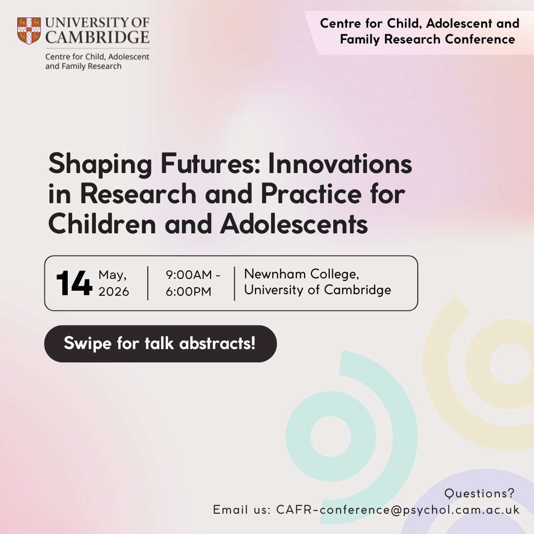 CFR32's tweet photo. We are delighted to share the talk abstracts (see replies) and look forward to hearing from our speakers at the conference 🤩

Registration opens tomorrow at 10am — watch this space for updates! https://t.co/FAGVtlHsh9