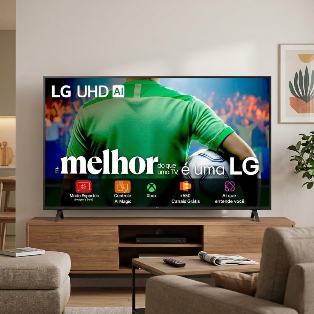 net_shopping530's tweet image. Smart TV LG UHD 86" AI UA85 🚀📺

💵 Por R$ 6.643 no Pix! 👊
🎟 CASASBAHIATV ⚠️
📦 Mercado Livre

🛍️Veja mais👇
🔗meli.la/1HFGoFF

📲 Canal no Whatsapp 👇
🔗 bit.ly/Shoppingnet

#Ofertas #LG #SmartTV #CinemaEmCasa #86Polegadas #Promoção