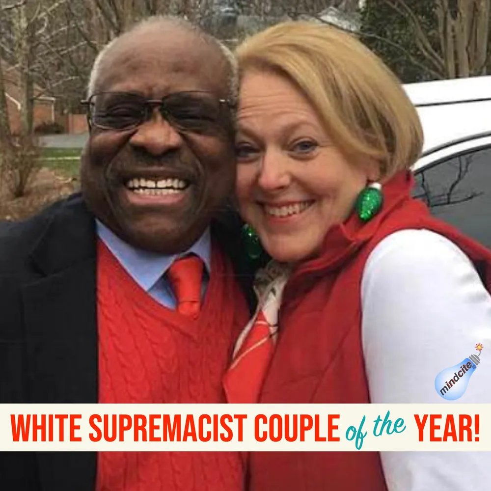 Clarence Thomas should get an honorary hood from the KKK.