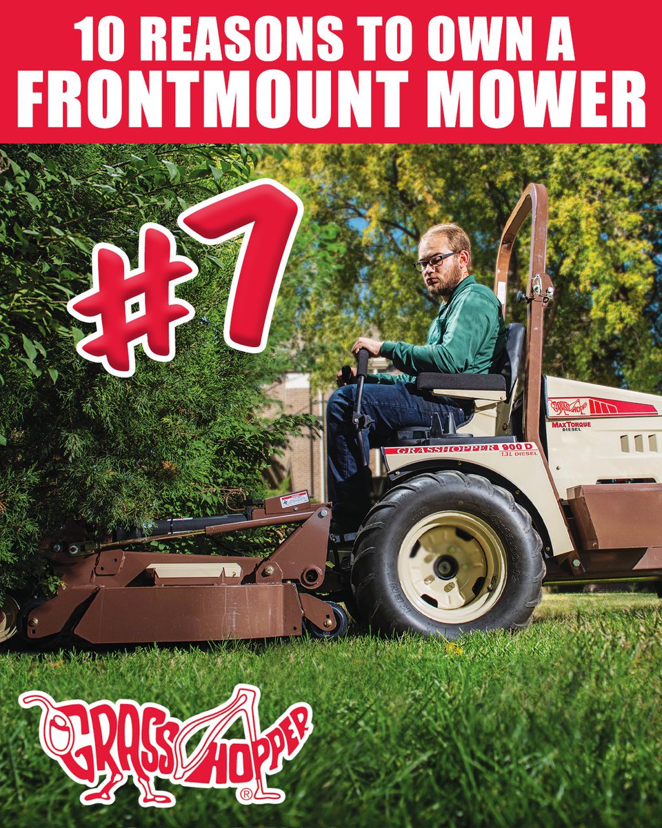 BenningDist's tweet image. 7. Diesel Power Options
Grasshopper offers Tier 4, fuel-efficient diesel engines available for extra torque and longer life, making these front mounts ideal for commercial cutters looking to reduce operating costs in their mower fleet.
#mowday #mowing #lawncare #mowerfleet