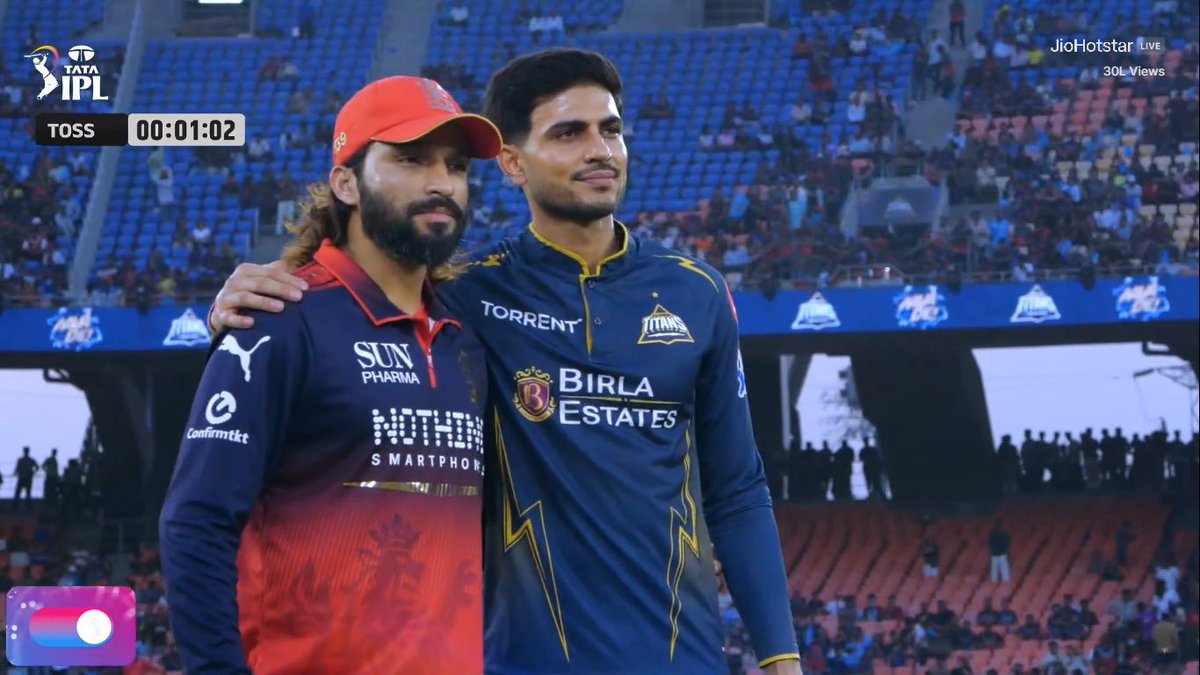 rahaageer's tweet image. Gujarat Won The Toss and Decide Ball First. 
#Ahemdabad #GTvsRCB #IPL2026