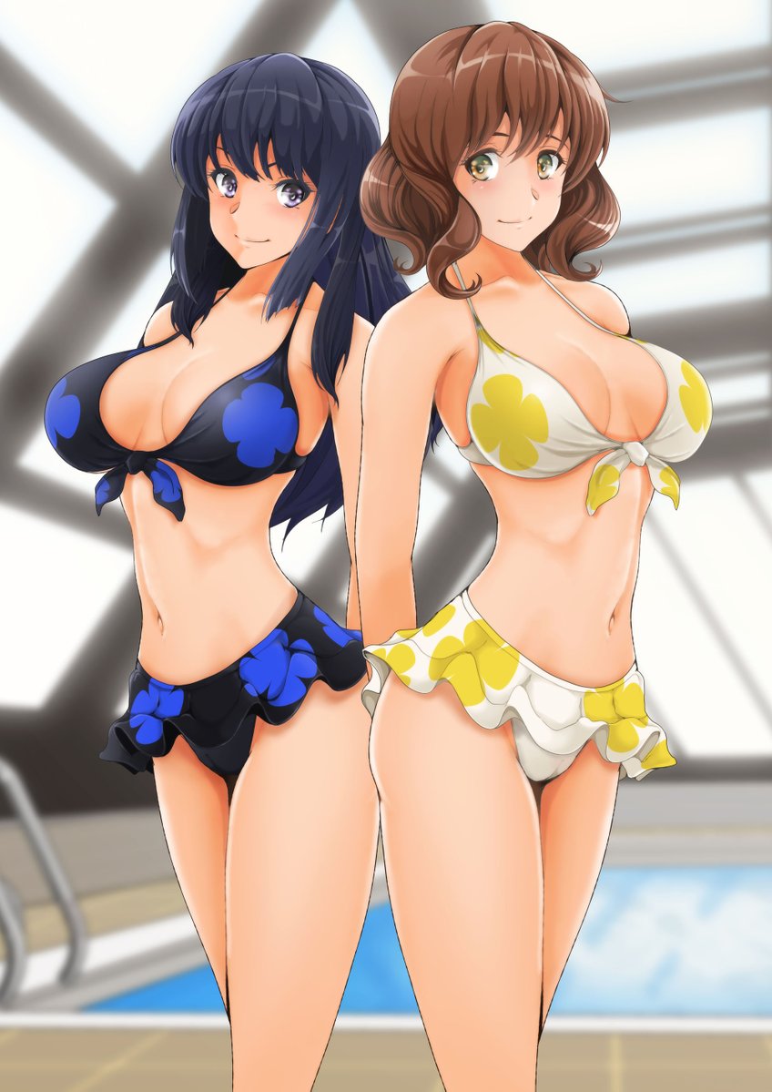 今日も過去絵!
高坂さん黄前さんビキニなのぜ。 