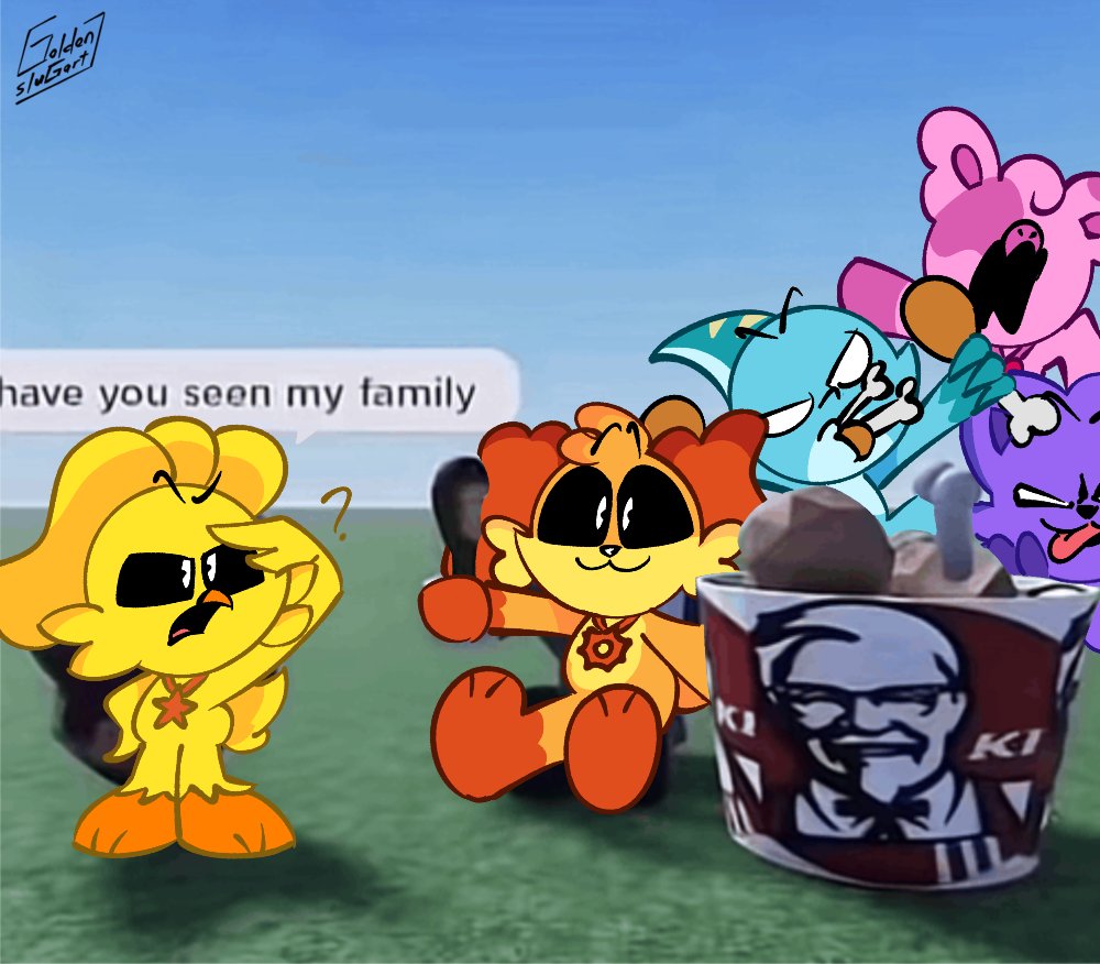 GoldenSlugart's tweet image. 😭💔
#smilingcritters #nightmarecritters