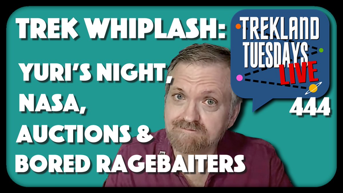 larrynemecek's tweet image. 🖖🏻NEW VIDEO! "#StarTrek Whiplash! #YurisNight, #NASA, Auctions, Bored Ragebaters...." | #TreklandTuesdays #444 is now up on my YouTube channel! bit.ly/4tH3A3A

#drtrek #trekland #larrynemecek #artemisii