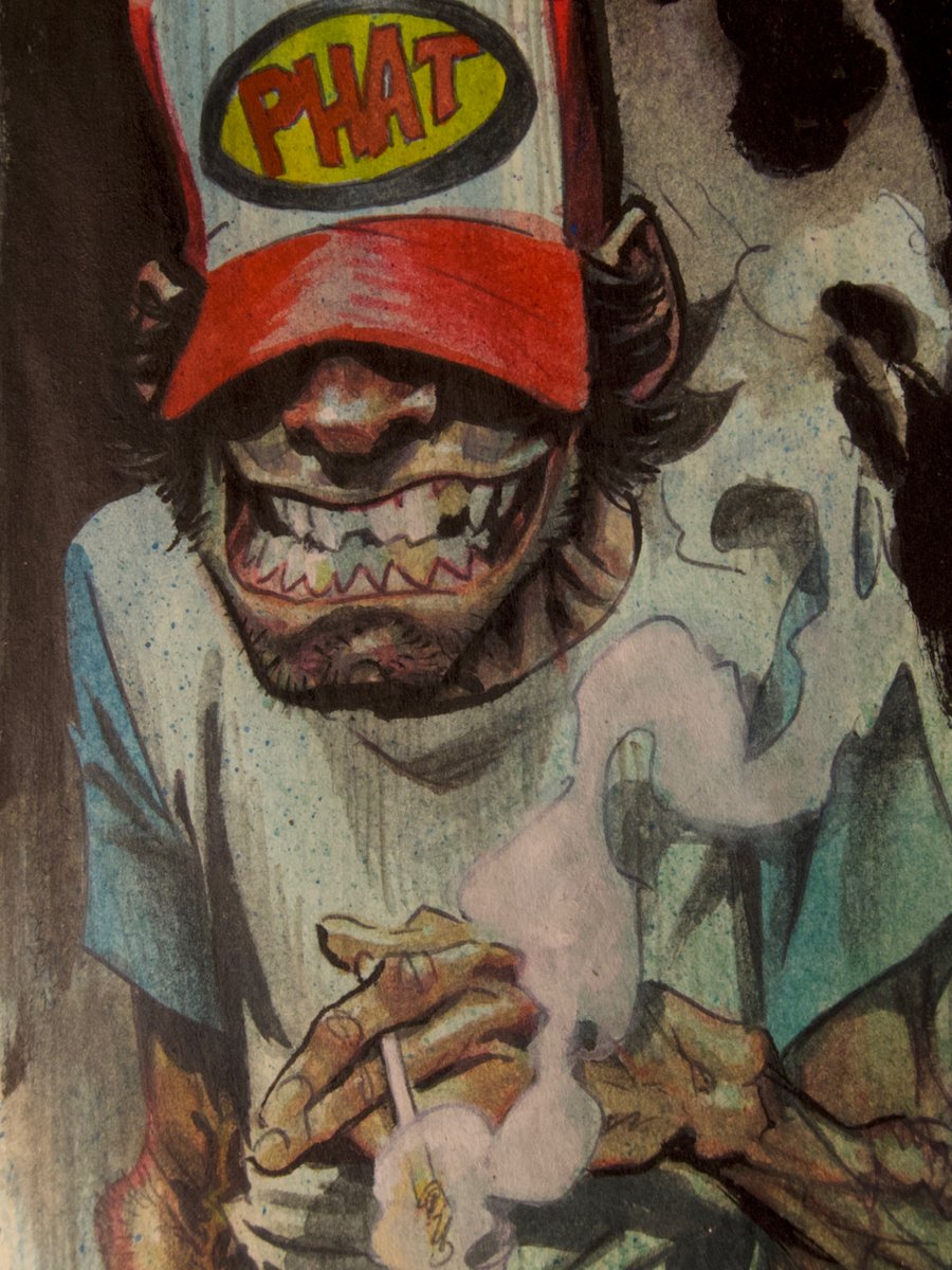 comickelsey's tweet image. That one guy that time. #gouache #painting #art