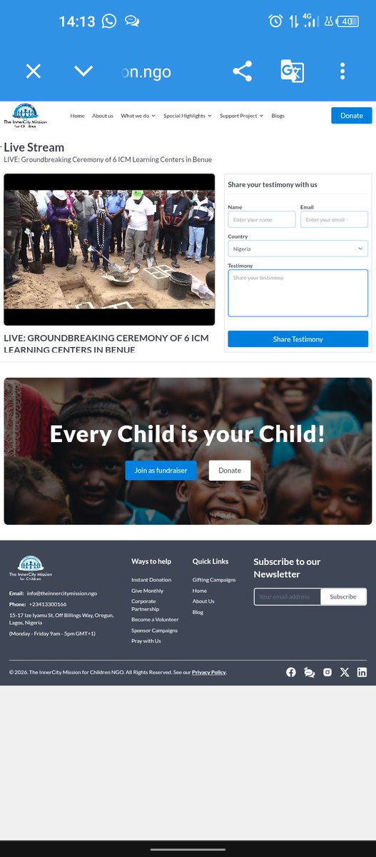 The InnerCity Mission for Children tweet media