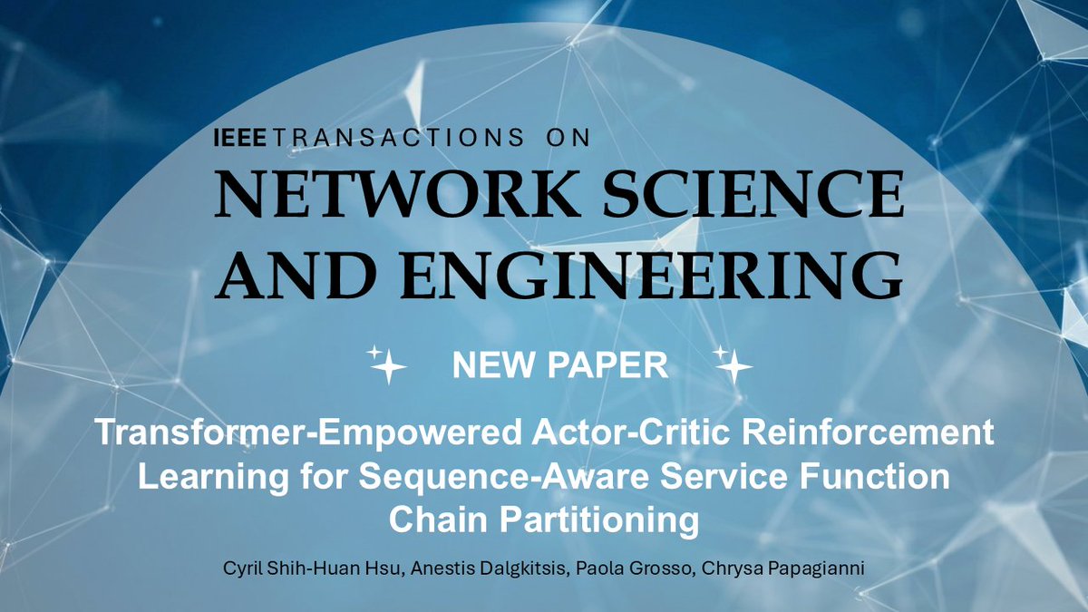 IEEE_TNSE's tweet photo. 🚀Upcoming in TNSE!

This work proposes a novel Transformer-based actor-critic reinforcement learning framework. It achieves improved scalability, higher service acceptance rates, and efficient resource utilization by leveraging self-attention!

Paper coming soon📄 https://t.co/EaWXrmSXmO