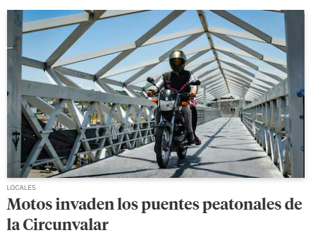luchovoltios's tweet image. El colmo! motos en puentes peatonales #Barranquilla vía @elheraldoco