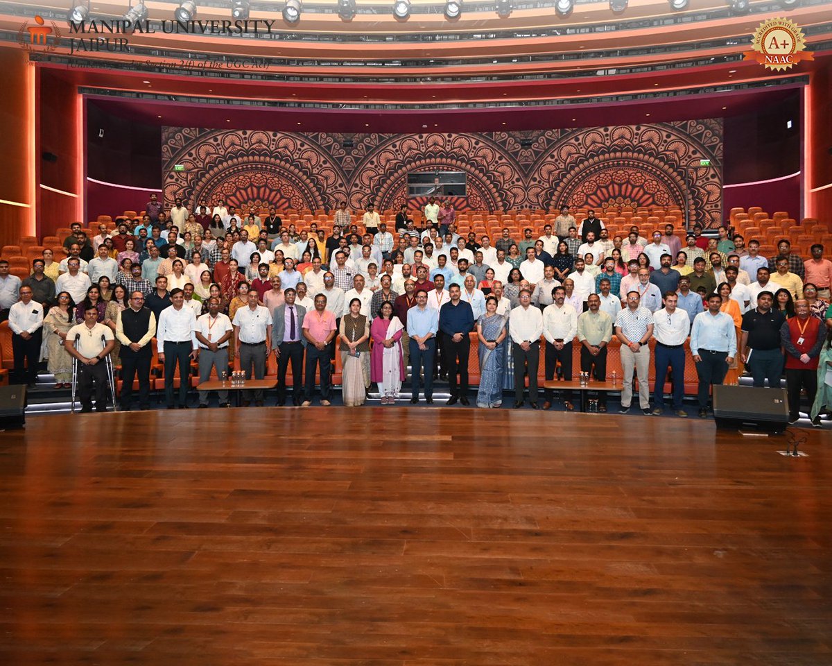 Jaipur_Manipal's tweet image. Manipal University Jaipur marked Founder’s Day on Dr. T. M. A. Pai’s 128th birth anniversary with floral tributes, inspiring addresses, and a vibrant cultural performance.

#FoundersDay #MUJ #Legacy