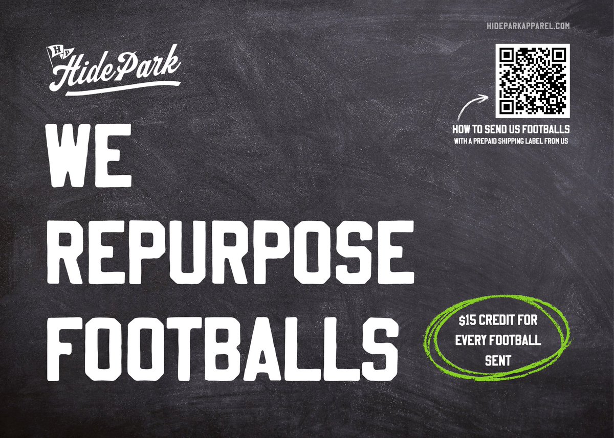 hideparkapparel's tweet photo. Got old footballs? Don't toss them - We want them! One-of-a-kind hats start here. https://t.co/xd5D4dRppK