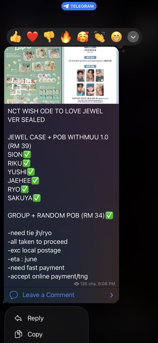 damiworlf's tweet photo. NCT WISH ODE TO LOVE JEWEL VER SEALED

claim here — https://t.co/nWbKcD7h7A

✅need local postage only
❌ no backout, buy at ur own risk.  FAST PAYMENTS !!

#pasarnctmy #pasarnct
#pasarnctwish #pasarnctmy https://t.co/Au6T6R8cJ4
