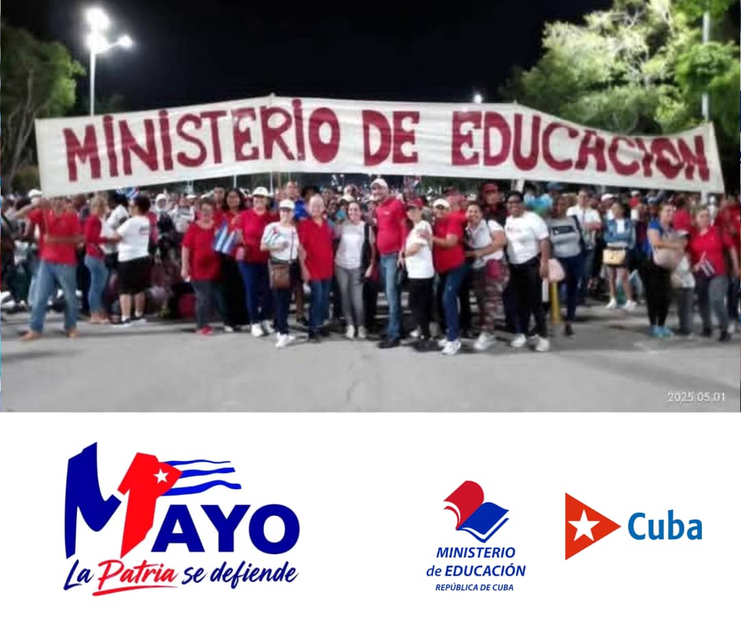 CubaMined's tweet photo. 🇨🇺 @CubaMined junto a más de 3000 trabajadores del sector en la capital participará en el desfile de este #1DeMayo. #LaPatriaSeDefiende y con ella nuestra soberanía, independencia, unidad y socialismo. 
¡Todos al desfile! https://t.co/EZUWQz4t85