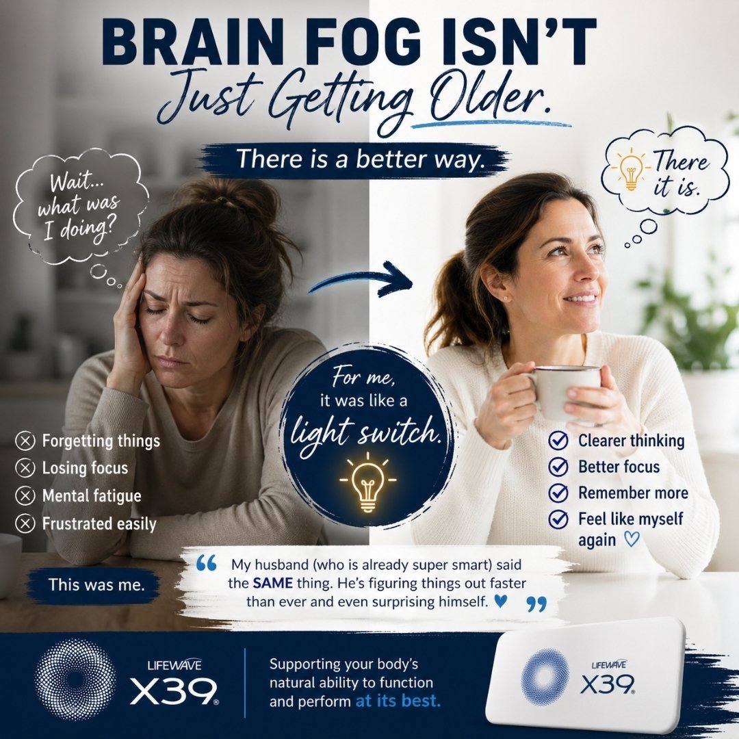 DawnHacnibo's tweet image. If you’re walking into rooms and forgetting why…
That’s not just “getting older.”
That’s exactly where I was.
Started using X39 and it felt like a light switch flipped back on
Clearer thinking. Better focus.
Even my husband noticed it too.
#focus #mentalclarity #wellness