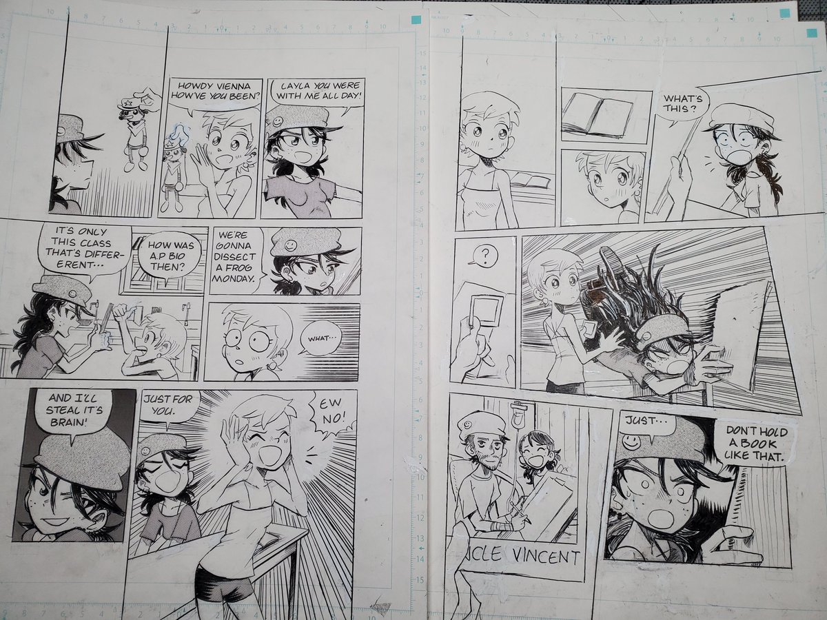 Dandrawsthings's tweet image. wips of my comic/manga. Need to screentone and refine some bg art.

#manga