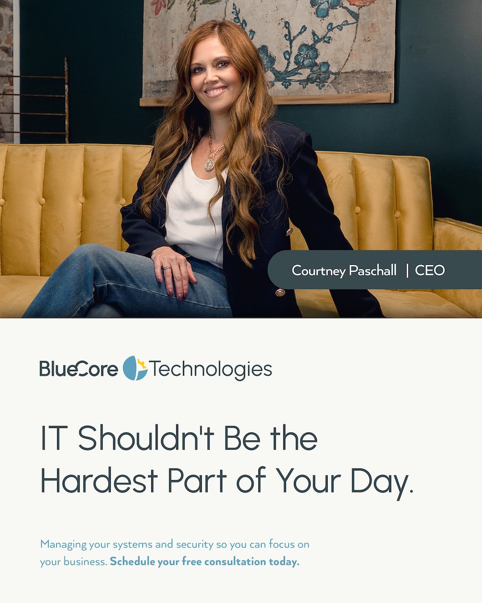BlueCoreTech's tweet photo. Running a business comes with enough challenges — your technology shouldn’t be one of them.

At BlueCore Technologies, we manage your systems and security so you can stay focused on what matters most: your business.

Schedule your free, no-obligation consultation today. https://t.co/RV5RBRkiqk