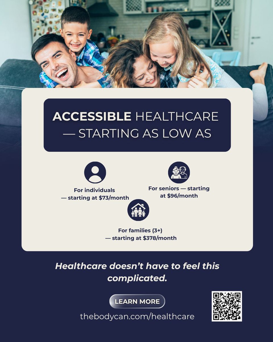 Karinaaaaabee's tweet image. Healthcare shouldn’t feel overwhelming.

There are more flexible and affordable options available today than most people realize.

Explore your options:
📞 319-804-9163
@TheBodyCan 

🔗 thebodycan.com/healthcare
#Healthcare #Wellness #HealthOptions