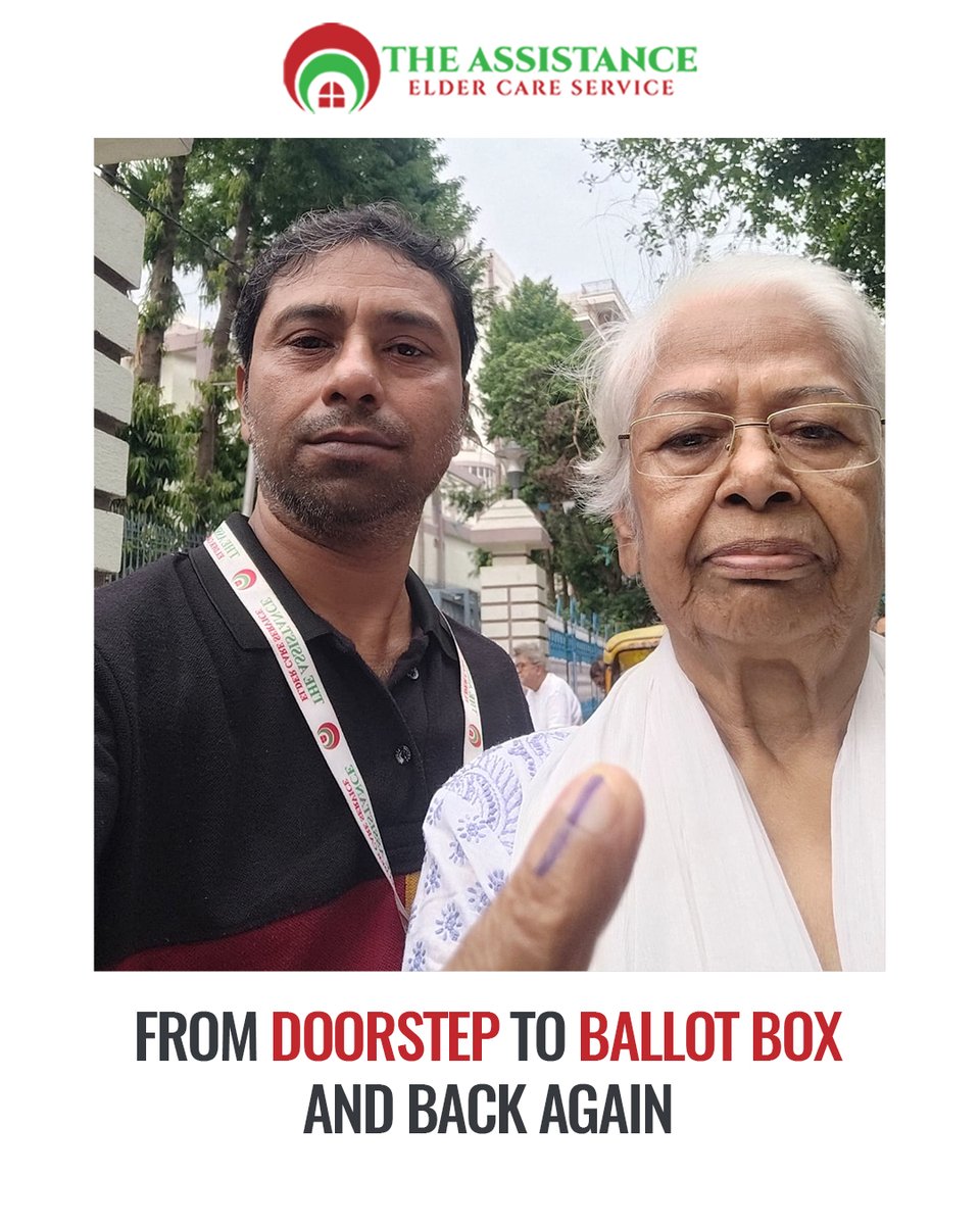 AssistanceElde1's tweet image. 🗳️From doorstep to ballot box and back again, we ensure the  voices of our seniors are heard.
👵👴Our care managers proudly accompanied  them to the polling booths yesterday, ensuring every step was comfortable and relaxed. 

#ElderCare #SeniorSupport