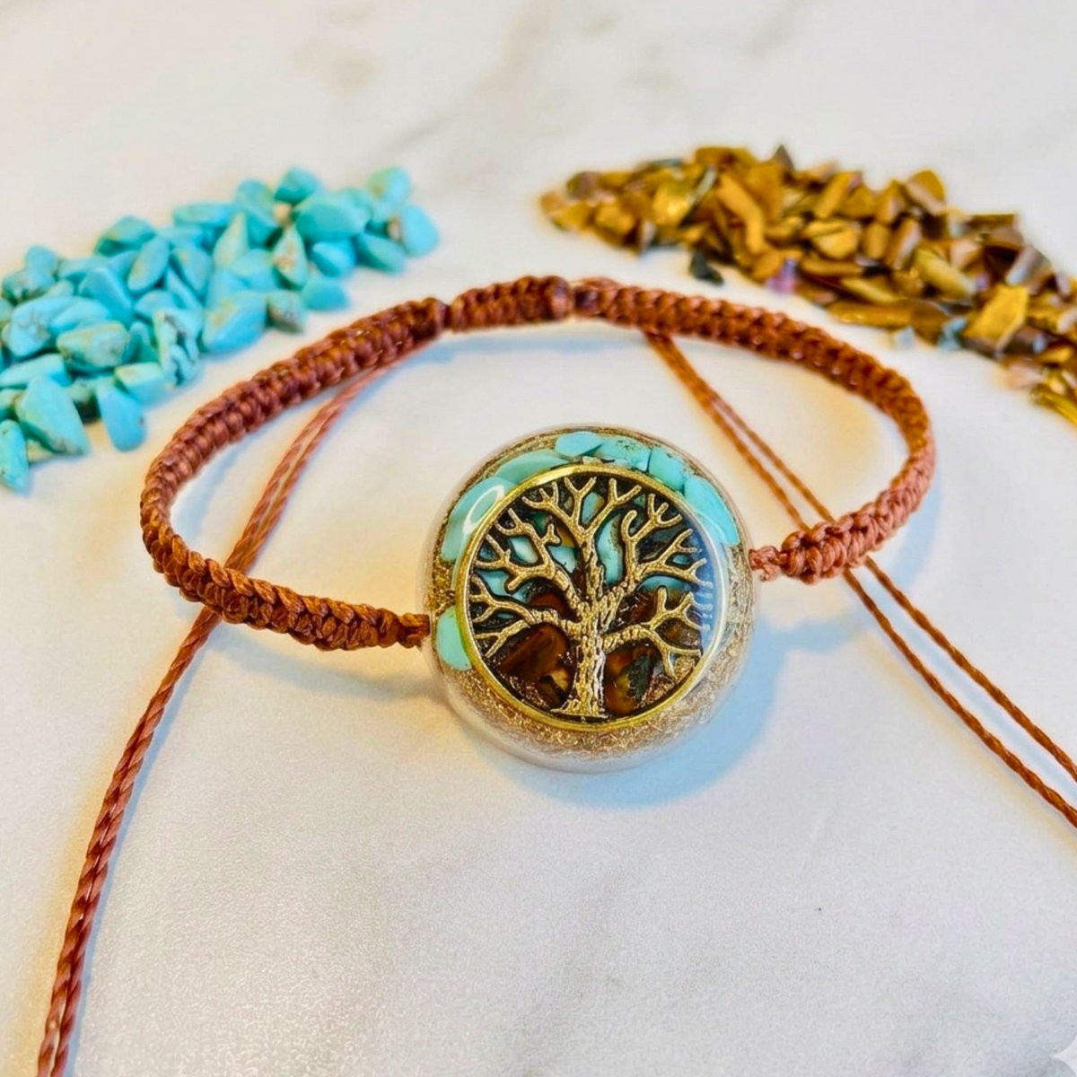 Arteorgones's tweet image. Orgonite #bracelet  Tree of Life - Tiger Eye Turquoise Rose Quartz SBB Coil - 7 Chakra Healing Crystals Protection Amulet - ARTE ORGONES Handmade Adjustable Yoga Meditation Reiki Bracelet Women a.co/d/0gIBHJUX #Amazon a través de @Amazon