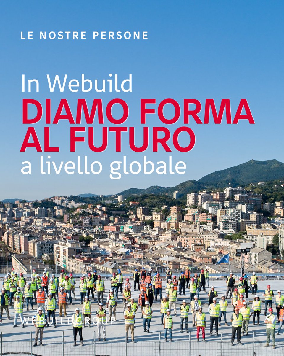 Webuild_Group's tweet image. 🎯In #webuild diamo forma al #futuro attraverso l'ingegno e la passione delle persone che ogni giorno lavorano alle #grandiopere in costruzione in tutto il mondo.

👷95.000 persone nel mondo al lavoro sui progetti del Gruppo, di cui 22.000 solo in #Italia
🆕Una media di oltre