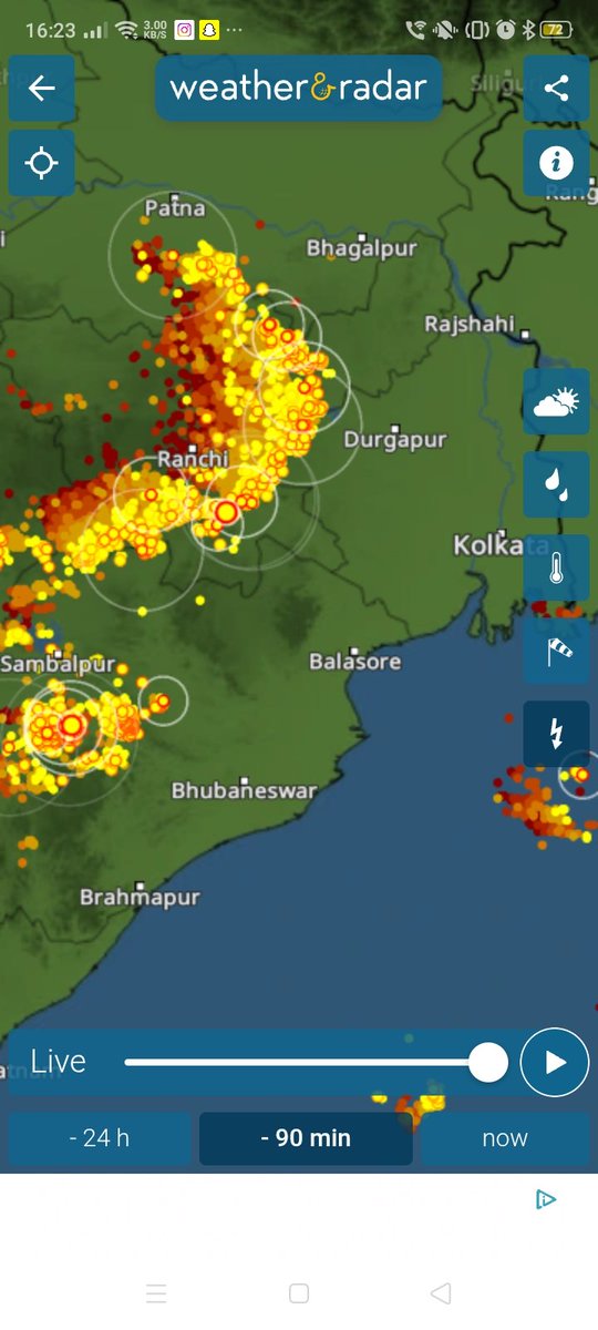 #kolkata #westbengal
Thunderstorm soon
7:45 - 10 pm
Duration time limit...
Enjoy dj night