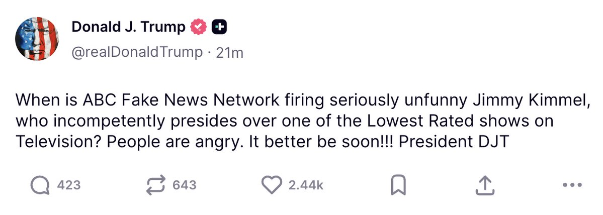 Donald J Trump Posts TruthSocial tweet media