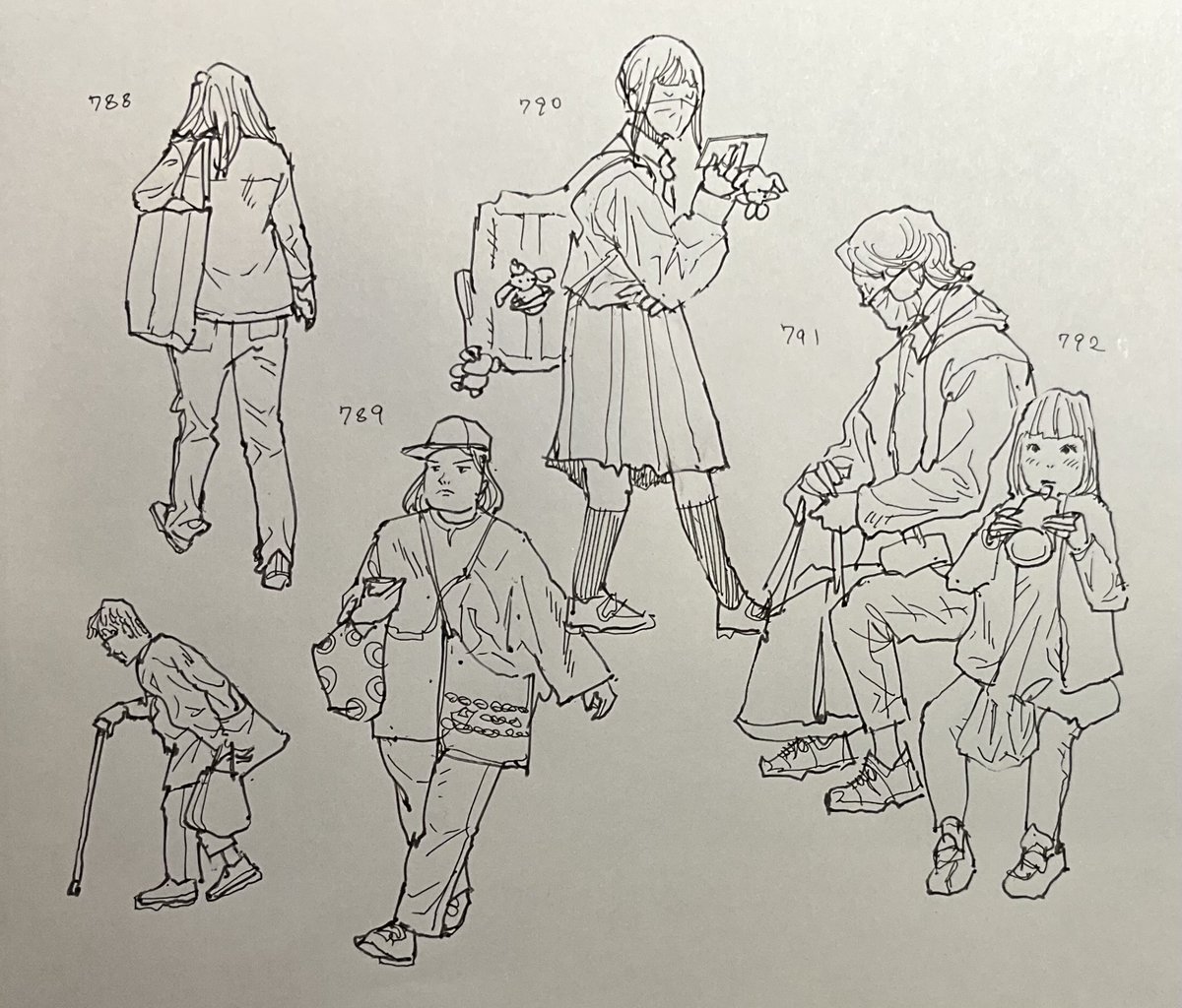 「絵師ムネチカ」最終話32ページを脱稿いたしました記念にクロッキーを再開いたします。 