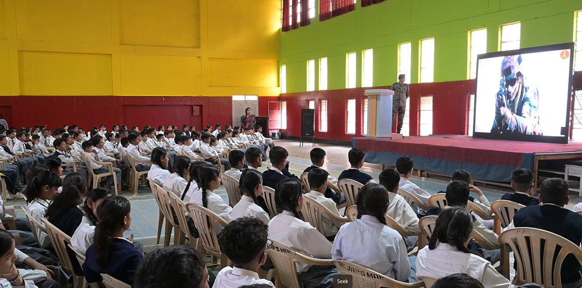 UBArea_IA's tweet photo. 🚨 MINDS ARE THE NEW BATTLEFIELD 🚨
300 young minds. One mission: DEFEND THE NATION—ONLINE & OFFLINE. 🇮🇳
An Offr of #PanchshulBrigade decoded #OpSindoor—where truth fights misinformation. From clicks to consequences, students learned: VERIFY. THINK. ACT.
Tomorrow’s warriors aren’t just on borders… they’re behind screens. ⚔️📱
#IndianArmy #NationFirst #YouthPower #DigitalWar #जय_हिंद #भारतीयसेना #राष्ट्र_प्रथम 
@adgpi @panchshulpulse @PRODefDehradun @suryacommand @IbexRadioTarana @radioibextarana @voiceofspiti @voiceofkinnaur  @ProDefLko @SpokespersonMoD @DefMinIndia