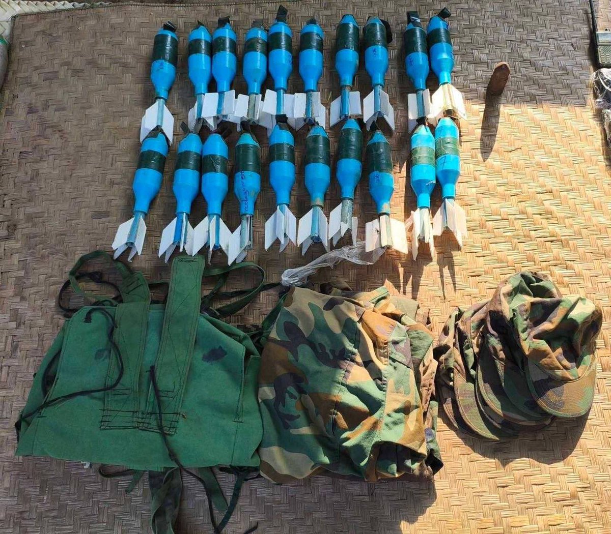 MoeSatKhinn's tweet image. #Indaw is now fully under #Tatmadaw control as of March 28, 2026. Following the defeat of #KIA and #PDF groups, weapons were seized and security operations are ongoing to maintain regional stability.

#WhatsHappeningInMyanmar 
#Indaw #Tatmadaw #SecurityUpdate @IrrawaddyNews