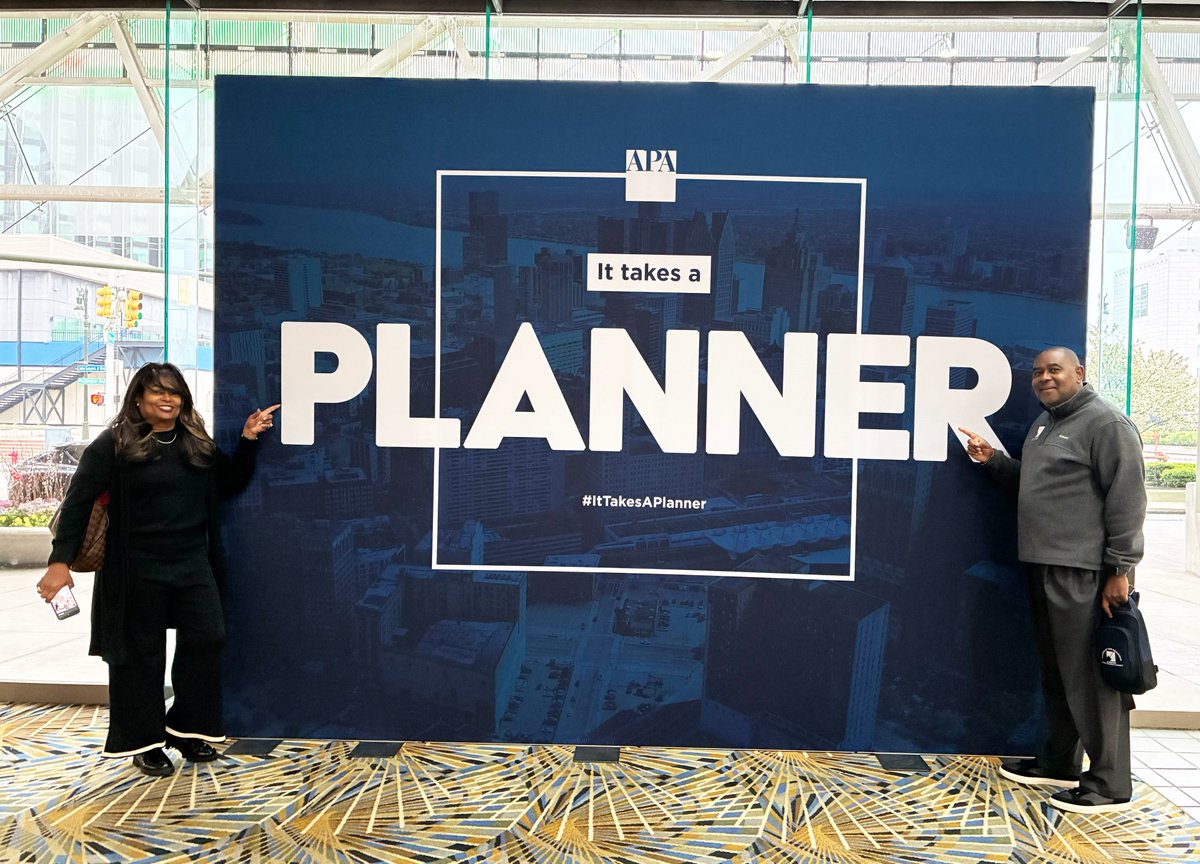 PGPlanningBoard's tweet photo. The @MNCPPC &amp; @PGPlanningBoard Chairman Darryl Barnes recently joined leaders and planners from @PGPlanningMD, @pgparks, &amp; @montgomeryplans in Detroit for the 2026 National Planning Conference hosted by @APA_Planning for learning and idea sharing!

#ItTakesAPlanner #npc26 https://t.co/PWed1gUNQQ