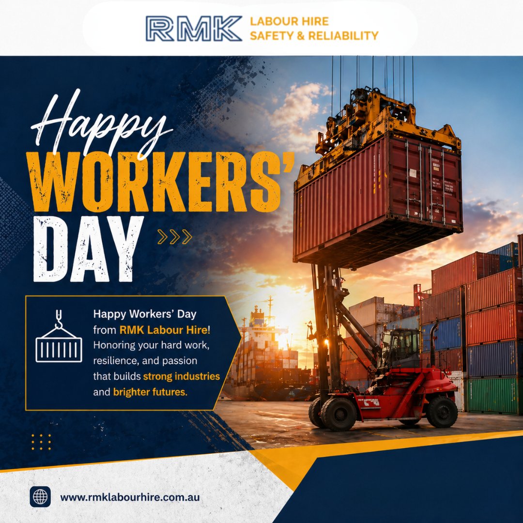 rmklabourhire's tweet image. Happy Workers’ Day from RMK Labour Hire! 💪🌍 We celebrate the dedication, strength, and passion of every hardworking individual . 🚧✨ . We salute your commitment today and always. 🙌
.
🌐 rmklabourhire.com.au
.
#rmklabourhire #melbourne #workersday #labourday #rmklabourhire
