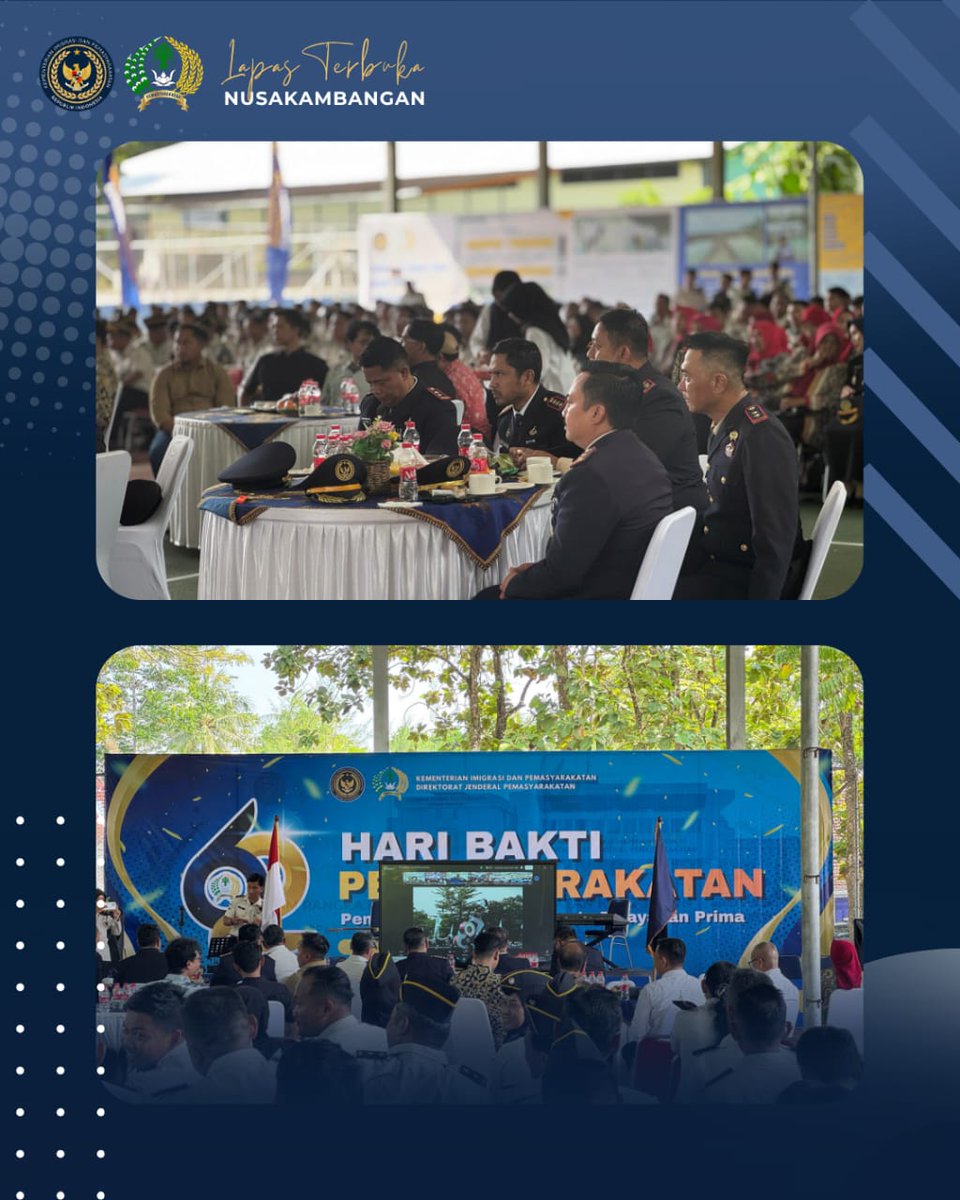 lapstrinuka's tweet photo. Semarak HBP ke-62, Lapas Terbuka Nusakambangan Ikuti Tasyakuran Bersama UPT Nusakambangan-Cilacap

CILACAP — Agenda acara ini digelar di Lapangan Tenis Lapas Batu Nusakambangan serta diikuti oleh masing-masing jajaran petugas di tiap Upt pada hari Senin (27/04). https://t.co/UV2dm1kBKH