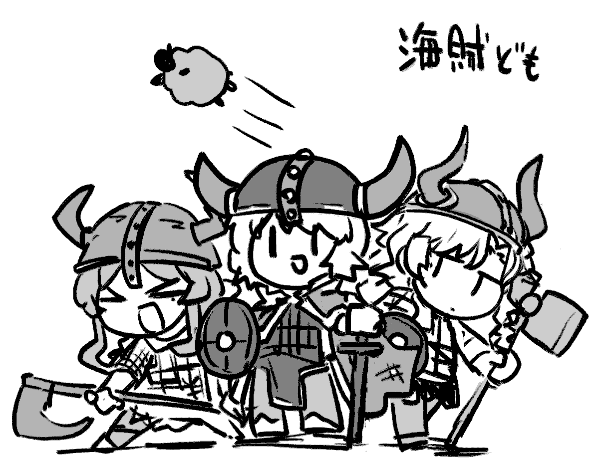 #今月描いた絵を晒そう
よくわからないものたち 