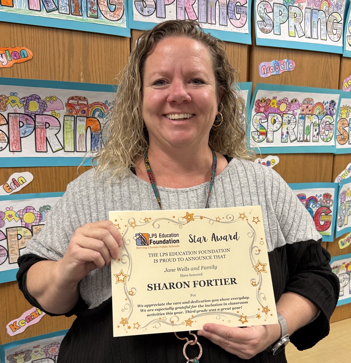LPS_Foundation's tweet image. The LPS Education Foundation is proud to announce that Sharon Fortier from Hoover Elementary School has been honored with a Star Award!
For information on Star Awards, please visit: lpsfoundation.org
#LivoniaPride @LivoniaDistrict