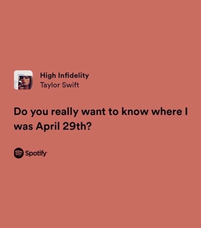 TheSwiftSociety's tweet photo. 🚨 “High Infidelity” by Taylor Swift earned 275.5K streams on Spotify yesterday (+396.4%) https://t.co/SivRiWXkWK