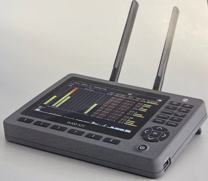 comsec's tweet image. SOLUTION ALERT: Detect Cellular 2G / 3G / 4G / #5G , 2.4 GHz/5 GHz Wi-Fi / Bluetooth &amp;amp; Wideband 0-14 GHz with the WAM-X25 Wireless Activity: dld.bz/j9htM #TSCM #businesssecurity #privateinvestigator #ExecutiveProtection