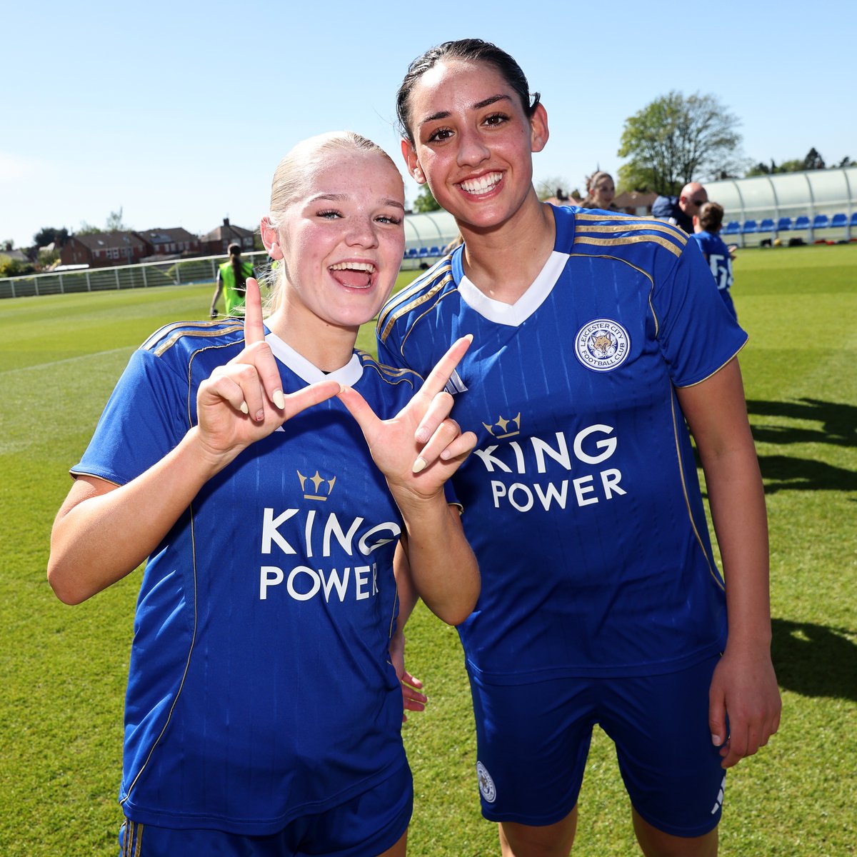 LCFC_Women's tweet photo. Our young Foxes beat Newcastle 6-0 on the final day to win the Division Two title 🦊

Congrats, girls 👏 https://t.co/ejuBPn7PNe