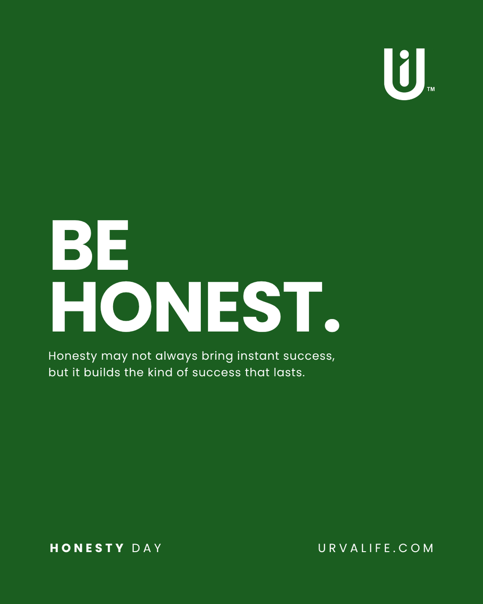 Urva_Life's tweet image. BE HONEST. ✨

Honesty may not always bring instant success, but it builds the kind of success that lasts.

#HonestyDay #StayTrue #Integrity #Honesty #Trust #BeAuthentic #RealSuccess #CharacterFirst #LiveWithPurpose #HonestLiving