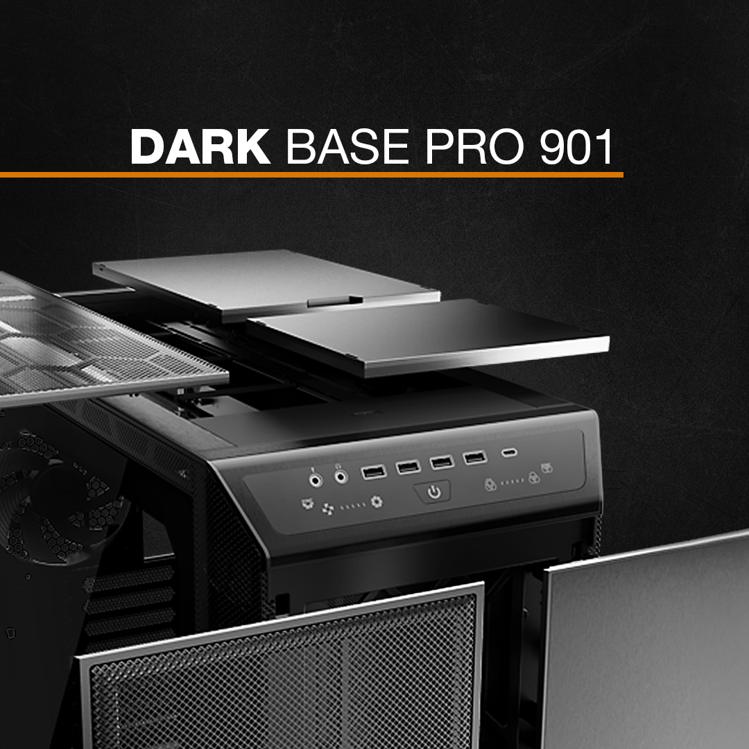 bequietofficial's tweet image. Built without limits.

Dark Base Pro 901 combines ultimate versatility with premium features for high-end builds. Switch between airflow and silence, customize your layout, and enjoy seamless installation with smart, tool-less design.

#bequiet #DarkBasePro901 #PCBuild