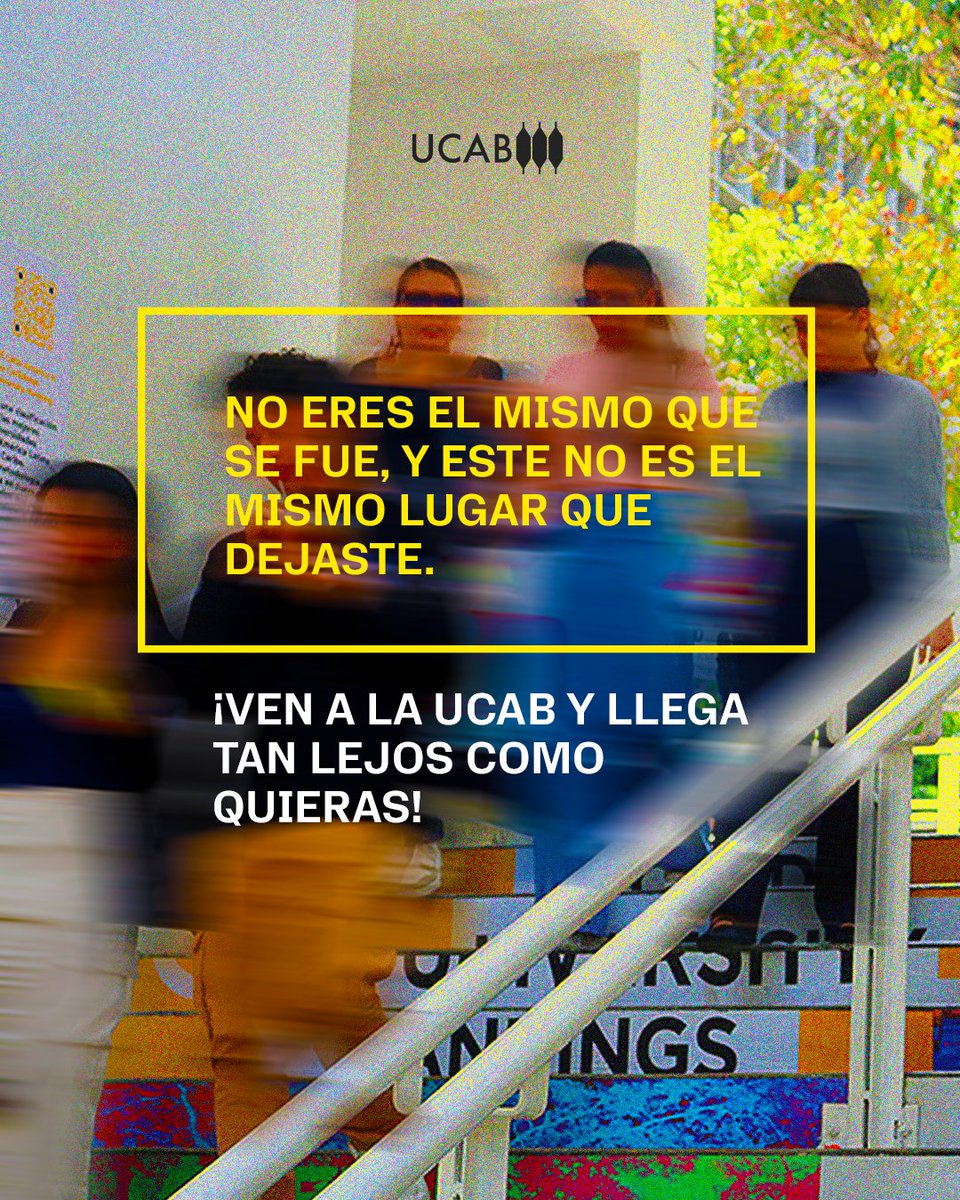 Reconociendo el valor de quienes regresan al país con nuevas perspectivas, la #UCAB da un paso adelante en su compromiso social con el lanzamiento de un programa exclusivo de becas para retornados. 

Entendemos que la experiencia adquirida en el extranjero es un activo