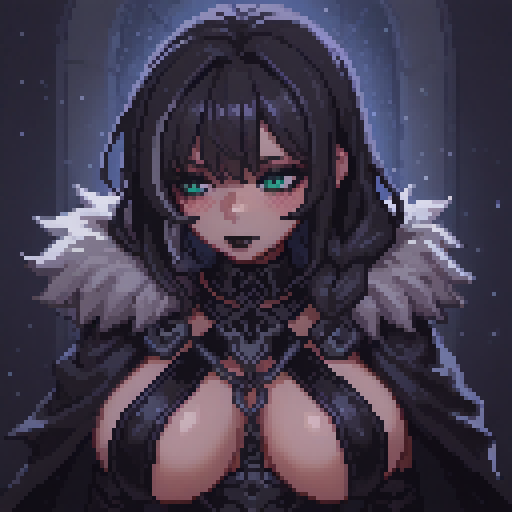 The night is dark and full of terrors. 👺👹 #pixelart #ドット絵