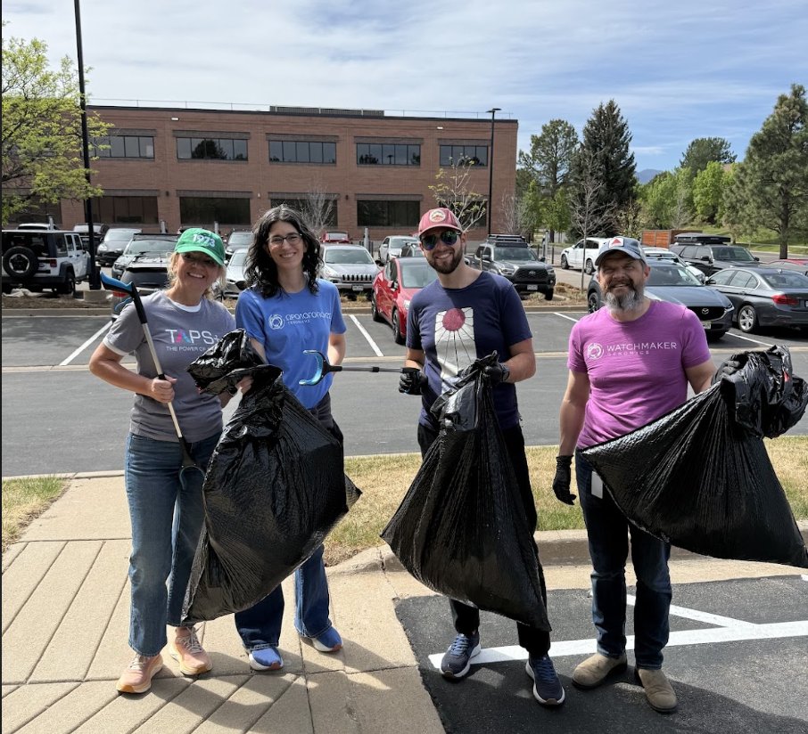 WatchmakerGeno1's tweet photo. 🌎 This Earth Day, WOUCHEE took “spring cleaning” outdoors. The Boulder team spent the afternoon cleaning up a bike path &amp; along with the standard litter haul, we also managed to pull a rug out of the river, which was not on anyone’s bingo card. 😅 

#EarthDay #CleanUpCrew https://t.co/iTdkIQal4H