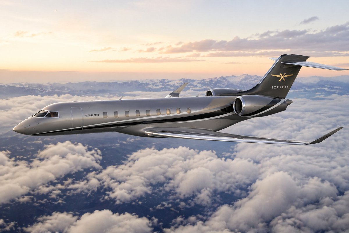 tenxreservedjet's tweet photo. The speed of business, redefined. ✈️💨

Witness the Bombardier Global 8000 in its element—surpassing boundaries at Mach 0.94. 
#TXRJets #Global8000 #BombardierAviation #PrivateJet #MachSpeed #UltraLongRange #EliteAviation #BusinessTravel #AviationExcellence #JetLife #SkyHigh https://t.co/IthA9DV1Fr